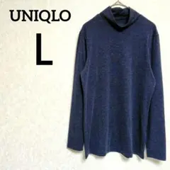 人気✨UNIQLO【Ｌ】ユニクロ ヒートテック タートルネック ダークグレー