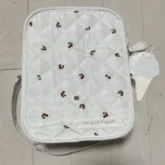 ジェラートピケ　保冷バッグ　さくらんぼ柄のサムネイル