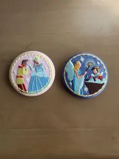 刺繍缶バッチ ディズニー