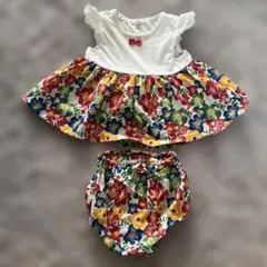 花柄　セットアップ　80cm