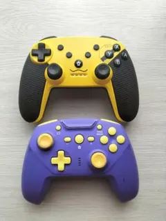 Nintendo Switch用コントローラー 2個セット 黄色と紫