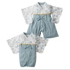 新品未使用！袴風カバーオール・ツーウェイオール 70 /初節句こどもの日百日祝い