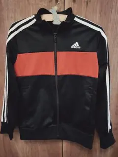 adidas ジップアップジャケット L黒/赤