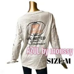 ⭐️A1021⭐️ AZUL ♥ ストリート バックプリント 袖ロゴ 長袖 ロンＴ