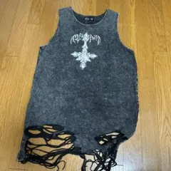 タンクトップ ノースリーブ 「REFLEM/レフレム」ダメージタンクトップ