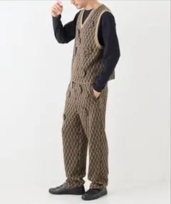 doublet ダブレット　MONOGRAM JQ KNIT PANTS