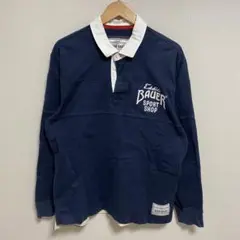 Eddie Bauer ラガーシャツ 半袖 ネイビー M - メルカリ