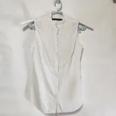 ‼️美品‼️ ラルフローレン ノースリーブ ブラウス シャツ ホワイトNO3250 POLO RALPH LAUREN - ラルフローレン オックスフォード ノースリーブ