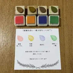 【ゲスト参加型】結婚証明書 ウェディングツリー 説明看板＆スタンプ・インクセット