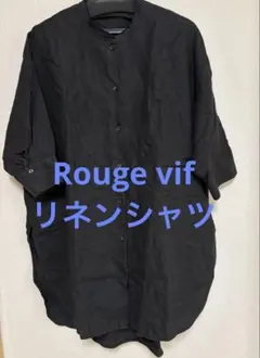 リネン五分袖シャツ