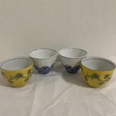 花柄 湯飲み4個セット⭐︎