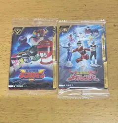 未開封　イタジャガ　スーパー戦隊　4枚セット　 ギンガマン　　　メガレンジャー