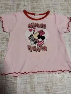 ミニーマウス フリル袖 Tシャツ 120 ディズニー　半袖　ミニーちゃん