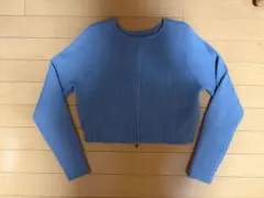 mystic Wジップニット　ブルーのサムネイル