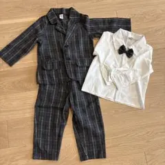 SHEIN キッズ フォーマルスーツ 3点セット チェック柄