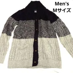【古着★】メンズニット　Mサイズ　上着　セーター　メンズ服　カーディガ