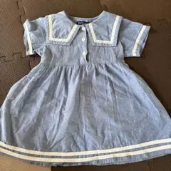 mou jon jon セーラー襟 ワンピース 100 女の子