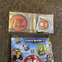 キノコカップ　マリオカートワールド　キャラマグネッツ　ステッカー　マグネット