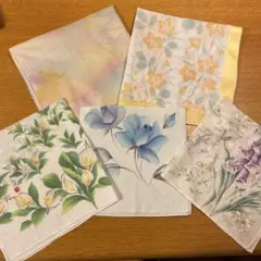 花柄ハンカチ　6枚