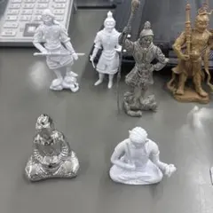 レア PEWTERピューター置物 福禄寿 Fu Lu Shou 3体セット - メルカリ