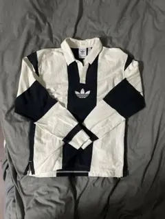 adidasオリジナル　ボーダーラガーシャツ　サイズM アディダス アディカラー オーバーサイズTシャツ - ブルー