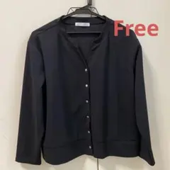 chocol raffine robe 黒 長袖カーディガン Freeのサムネイル