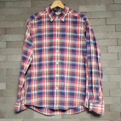 チェックシャツ　ユナイテッドアローズ　ボタンダウン　長袖　メンズ　レディース