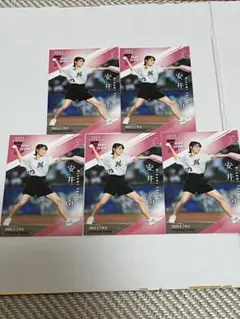 安井南　始球式カードセット　BBM 2nd 2025