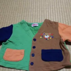 最終値下げミキハウス、トレーナー地カーディガン