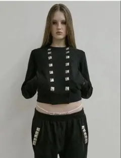 SCULPTOR Napoleon Stud Hoodie Black xs