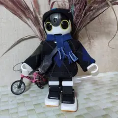 ロボホン服ボデつきお洋服アーガイルブルー