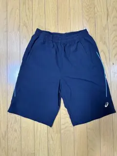 【美品】asics ナイロンショートパンツ M ブラック