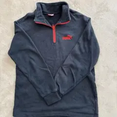 PUMA ネイビー ハーフジップトレーナー140