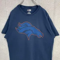 リーボック NFLデンバーブロンコス Tシャツ 2XL ネイビー 紺色 古着