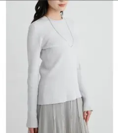 Mila Owen オーガニッククルーネックニットト 6,380円