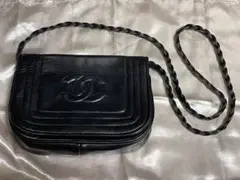 希少品★ヴィンテージ CHANEL ショルダー バッグ ラムスキン