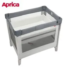 Aprica ベビーベッド 折りたたみ式　ココネルエアー　グレーのサムネイル