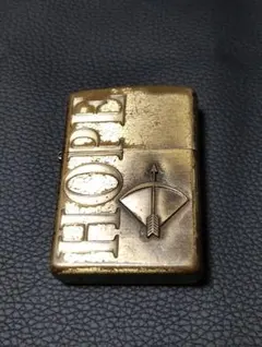懸賞品HOPE ブラックZIPPO HOPE灰皿セット② クリスマス 【送料無料】【名入れ】漆黒のブラックEbony ☆ジッポ