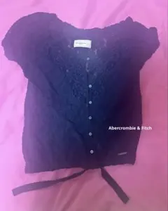 Abercrombie & Fitch ネイビー レース 半袖のサムネイル
