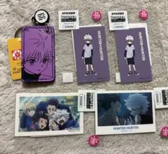 ハンターハンター　サンキューマート キーホルダー　ステッカー キルア　5点