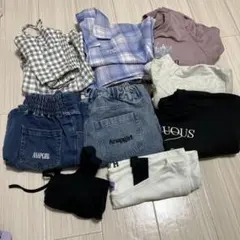 ANAP GIRL まとめ売り　セットアップ２点と他７点　　150センチ