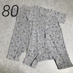 未使用 ベルメゾン 80cm 半袖カバーオール 2点セット 男の子 恐竜柄②