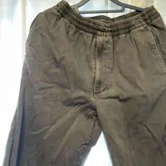 UNIQLO ストレッチアンクルイージーパンツ ダークグレー ゴムパンツ