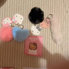 ハローキティ ファー付きキーホルダーまとめ売り