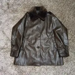 JOURNAL　STANDARD　レザージャケット ファー襟付き　こがね様専用