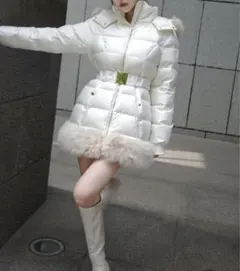 Randy ツイードファー ダウンM/ブラック Randy ツイードファー ダウンM/ブラック