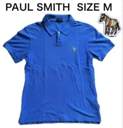 PAUL SMITH ポール スミス ポロシャツ ゼブラ ブルー サイズMのサムネイル