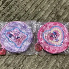 ミニパル ファンダーランド カプセルトイ　ポーチ　2点セット ピンク パープル