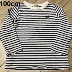 DOUBLE 長袖カットソー 100cm ストライプ