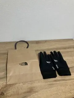 THE NORTH FACE アウトドア手袋 ブラック　ショップバック付き